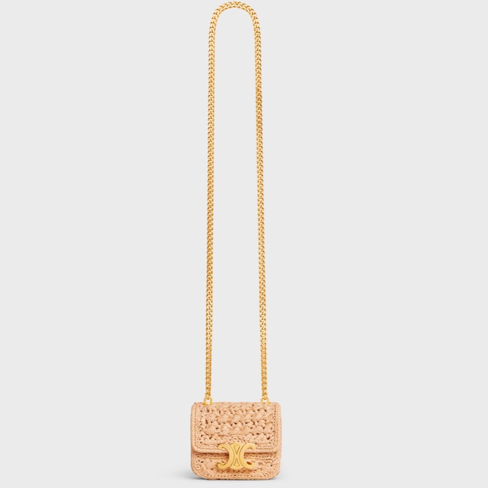 Celine Mini Raffia Claude - Picture 3 of 8